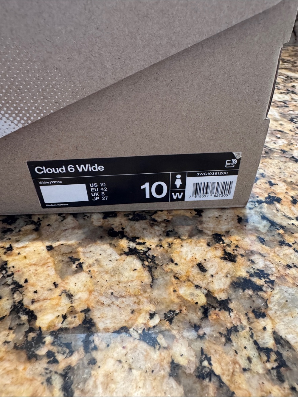 NWT On Cloud 6 Running Sneakers in White Size 10W - Picture 5 of 8